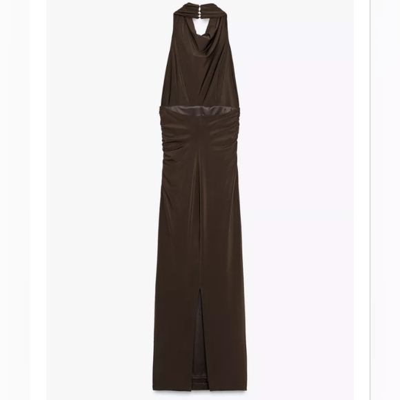 Zara Long Open Back Halter Dress - Picture 6 of 7
